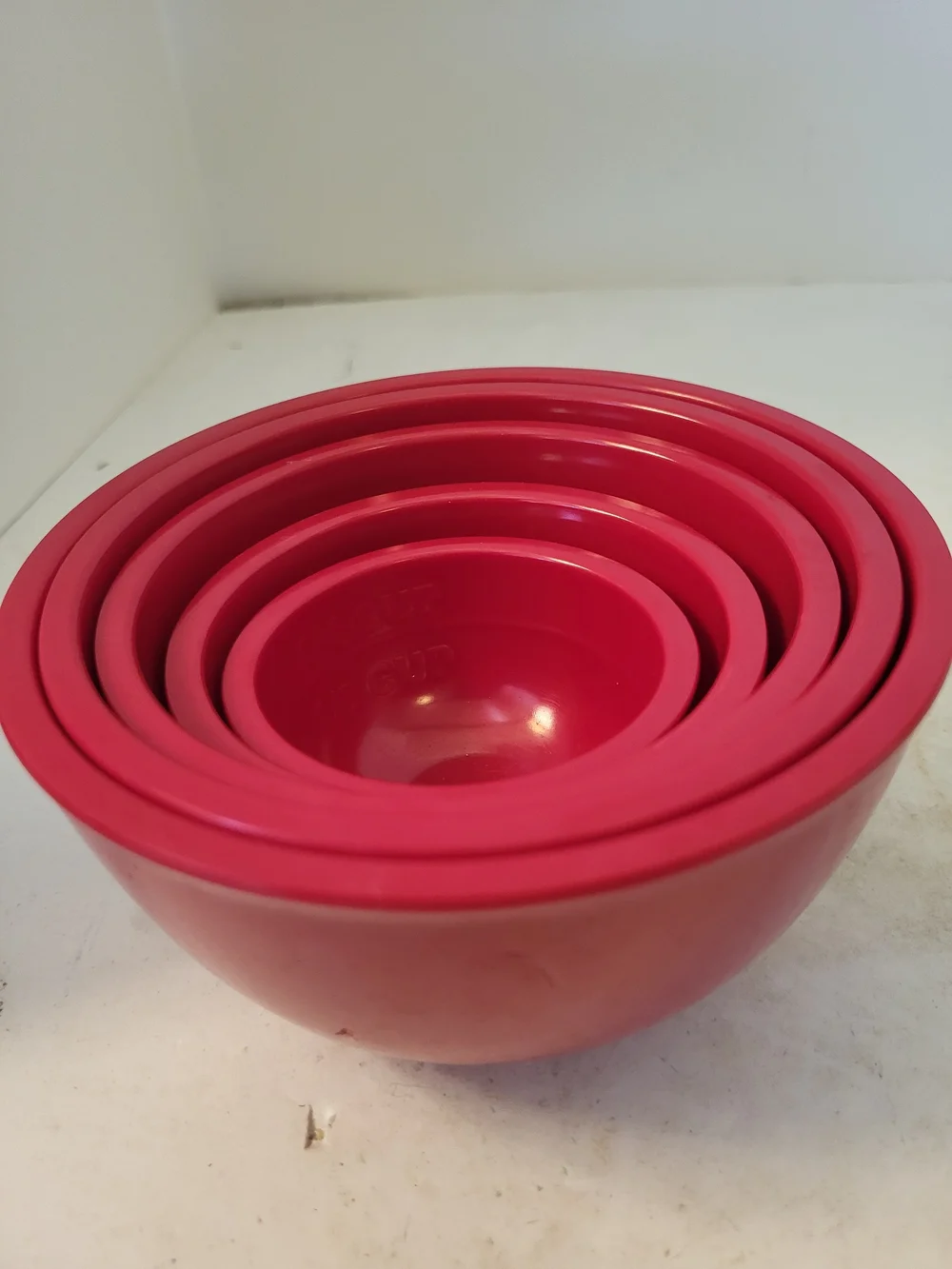 5pc Red Melamine Nesting Measuring Cup Set 1/8-2 Cup